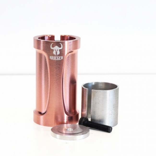 Хомут KRIEGER SCS алюминиевый, пастельный розовый KRC-002MPK